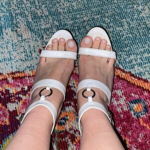 Manolo Blahnk White Heels